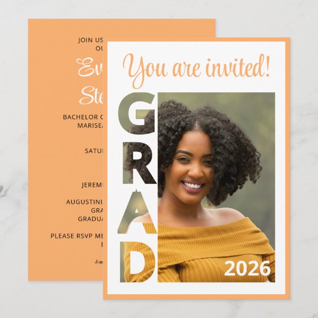 Class 2026 RN Nursing Graduate Party Invitation (Vorne/Hinten)