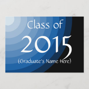 Class of 2015 Blue Abschluss Invites by Janz Einladung