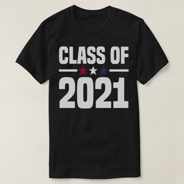 Class of 2021 College University High School Senio T-Shirt (Design vorne)