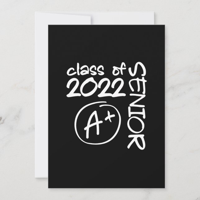 Class Of 2022 Senior A+ Graduation Save The Date (Vorderseite)