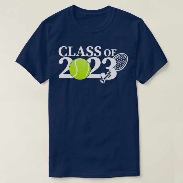 Class of 2023 Graduation Senior Tennis Player Gift T-Shirt (Design vorne)