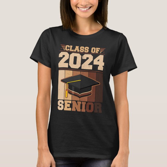Class of 2024 Senior 2024 24 Graduation Boys Girls T-Shirt (Vorderseite)