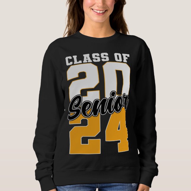Class of 2024 Senior 24 Grad Graduation Sweatshirt (Vorderseite)