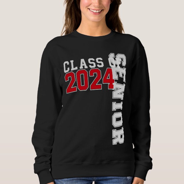 Class of 2024 Senior 24 High School Graduation 1 Sweatshirt (Vorderseite)