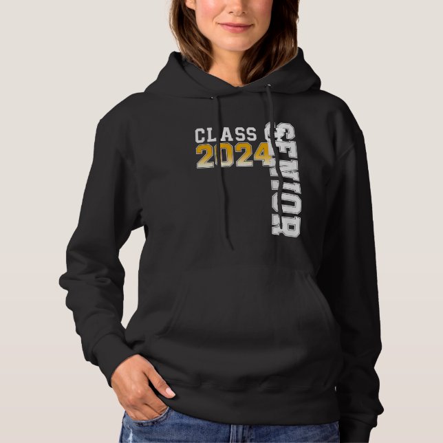 Class of 2024 Senior 24 High School Graduation Hoodie (Vorderseite)