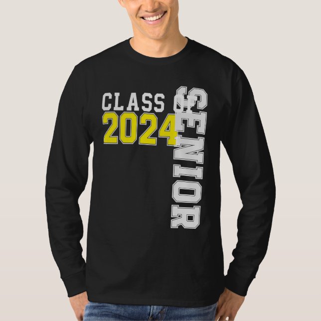 Class of 2024 Senior 24 High School Graduation Par T-Shirt (Vorderseite)