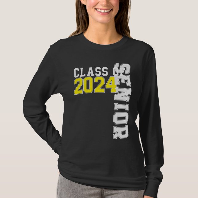 Class of 2024 Senior 24 High School Graduation Par T-Shirt (Vorderseite)
