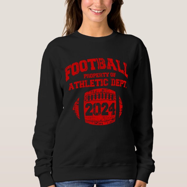 Class Of 2024 Senior High School Football College  Sweatshirt (Vorderseite)