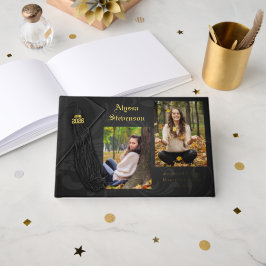 Class of 2026 Black Tassel Dignified Graduation Gästebuch