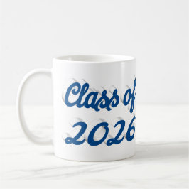 Class of 2026 blue script graduation  kaffeetasse