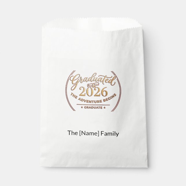 Class of 2026 / Bolsas Recuerdo Adventure Geschenktütchen (Vorderseite)