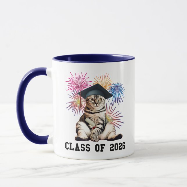 Class Of 2026 Cat Lover Tasse (Links)