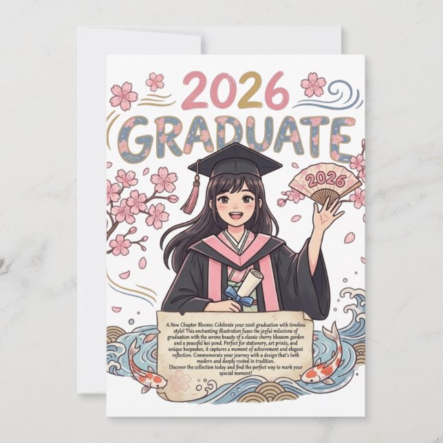 Class of 2026 feiertagskarte (Vorderseite)