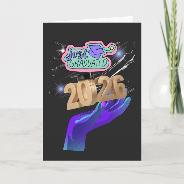 Class of 2026 Graduate Shirt – Senior 2026  Karte (Vorderseite)