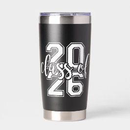 Class of 2026 Graduation Funny Senior High School Thermobecher