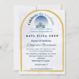 Class of 2026 Graduation Party Invitation | Purple Einladung