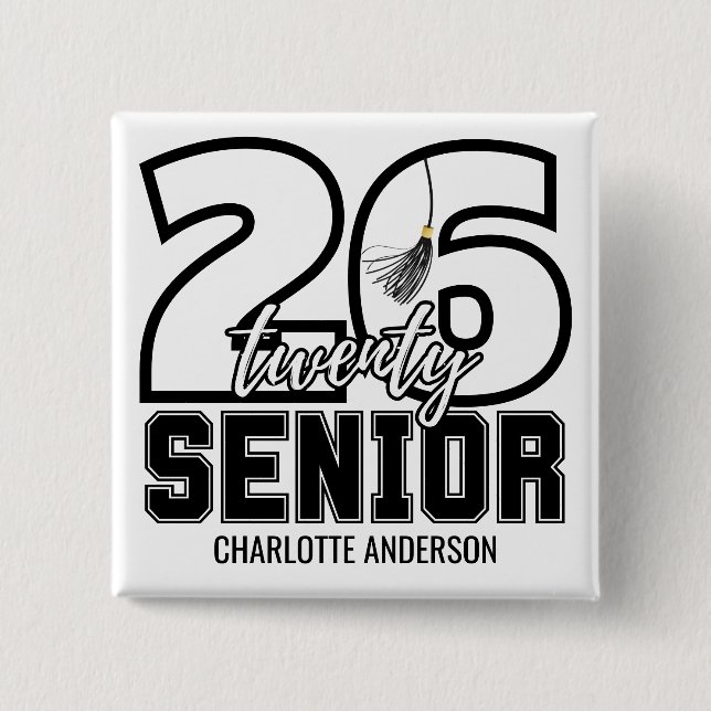 Class of 2026 Graduation Tassel Button (Vorderseite)