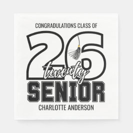 Class of 2026 Graduation Tassel Paper Serviette
