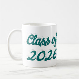Class of 2026 green script  graduation  kaffeetasse