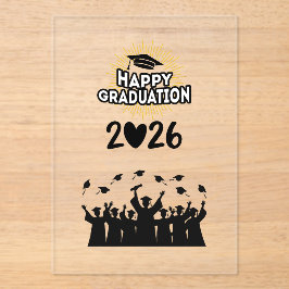 Class of 2026 Happy Graduation - Minimalist Acryleinladungen