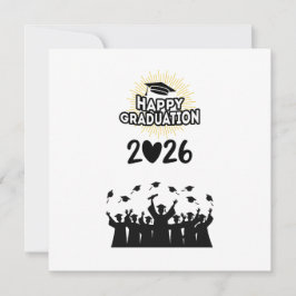 Class of 2026 Happy Graduation - Minimalist Einladung