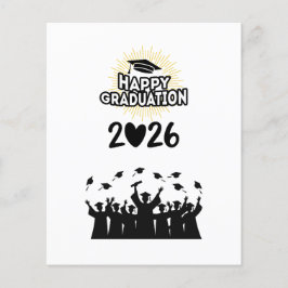Class of 2026 Happy Graduation - Minimalist Flyer