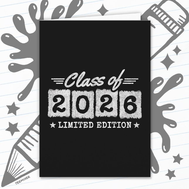 Class of 2026 Limited Edition Graduation Quote Karte (Von Creator hochgeladen)