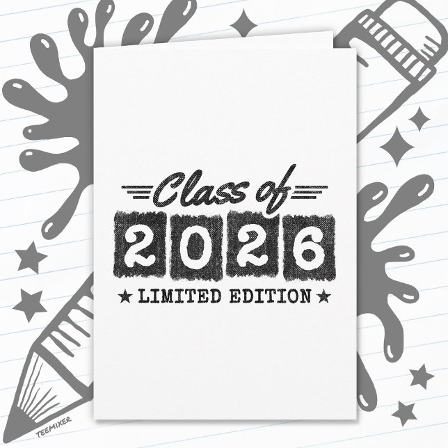 Class of 2026 Limited Edition Graduation Quote Karte (Von Creator hochgeladen)