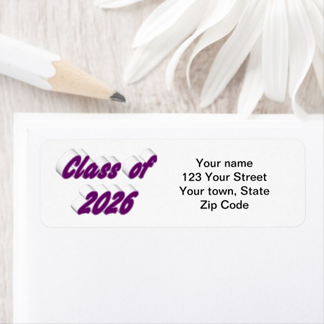 Class of 2026 purple typography  graduation (Insitu)