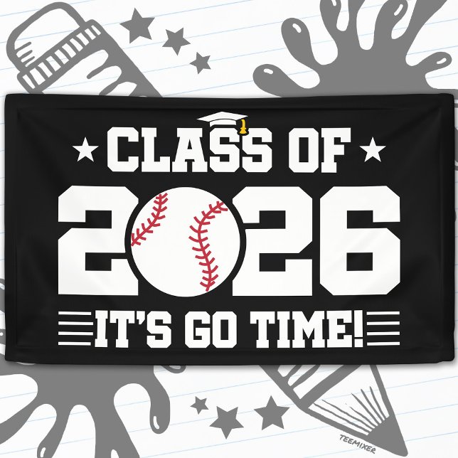 Class of 2026 Soccer Graduation It’s Go Time Quote Banner (Von Creator hochgeladen)