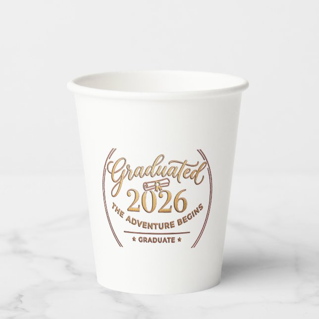 Class of 2026 / Vasos Graduación Pappbecher (Vorderseite)