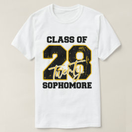 Class of 2028 Sophomore High School Back to School T-Shirt