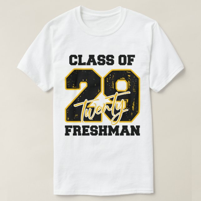 Class of 2029 Freshman High School Back To School T-Shirt (Design vorne)