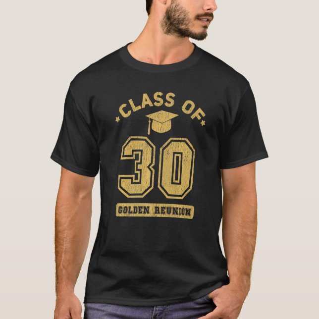 Class Of 2030 College Highschool Graduation Reunio T-Shirt (Vorderseite)