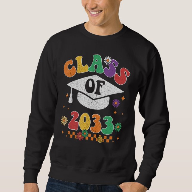 Class Of 2033 Grow With Me First Day Of Kindergart Sweatshirt (Vorderseite)