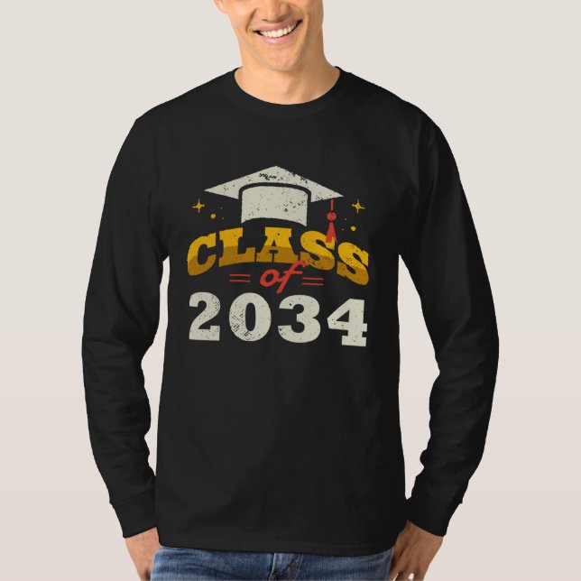 Class of 2034 grow me Graduation T-Shirt (Vorderseite)