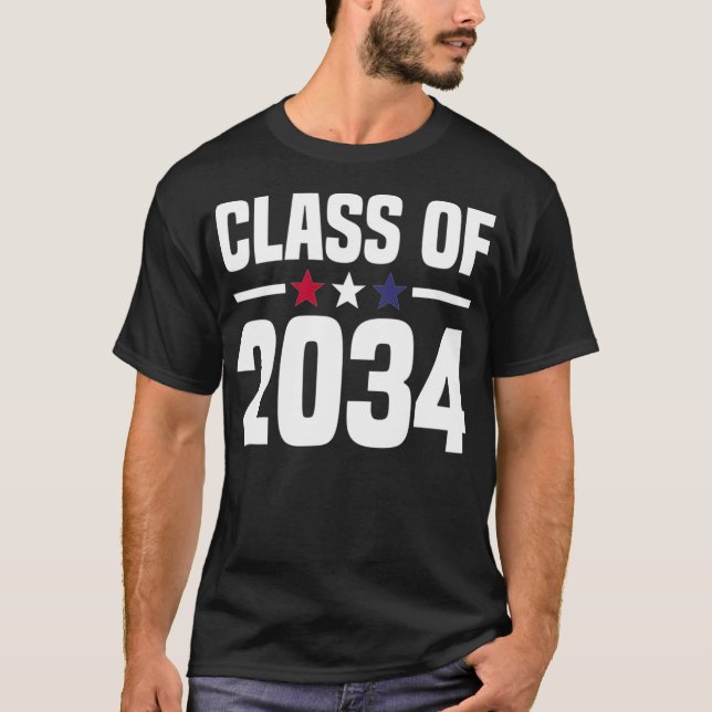 Class of 2034 Kindergarten Grow With Me Future Gra T-Shirt (Vorderseite)