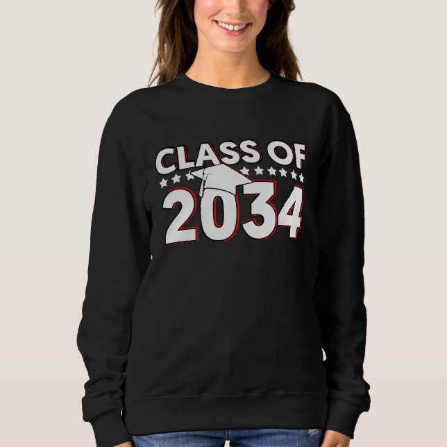 Class Of 2034  Senior 2034 Graduation Sweatshirt (Vorderseite)
