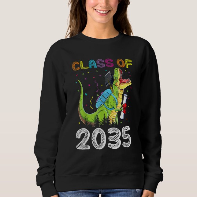 Class Of 2035 Graduation  Grow With Me Sweatshirt (Vorderseite)