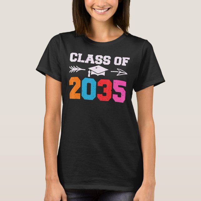 Class of 2035 Grow With Me lets crush kindergarten T-Shirt (Vorderseite)