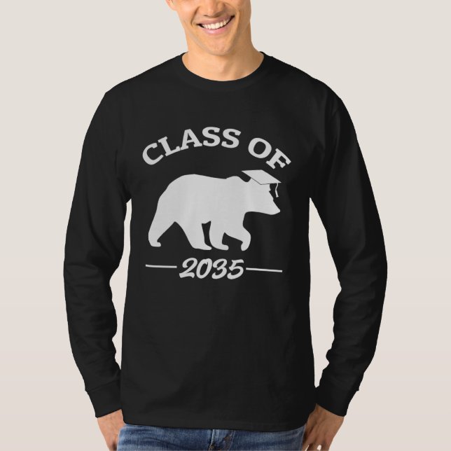 Class Of 2035 Kindergarten Graduate Graduation Gir T-Shirt (Vorderseite)