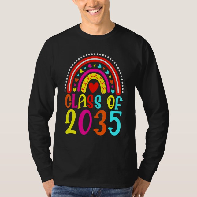 Class Of 2035  Kindergarten Graduate Kinder Gradua T-Shirt (Vorderseite)