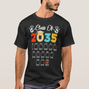 Class Of 2035 Kindergarten Pre K Graduation Grow W T-Shirt