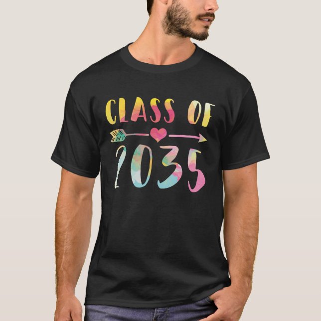 Class Of 2035 Pre school Kindergarten Nursery Grad T-Shirt (Vorderseite)