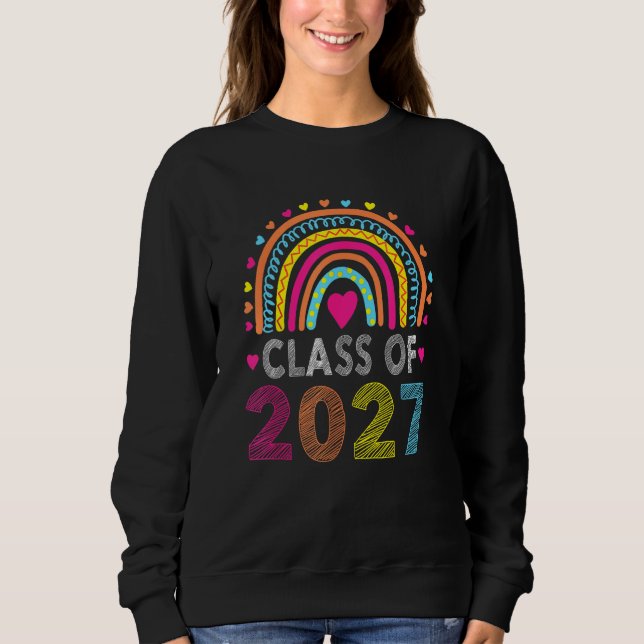 Class Of 2036 Grow With Me First Day Of School Gra Sweatshirt (Vorderseite)