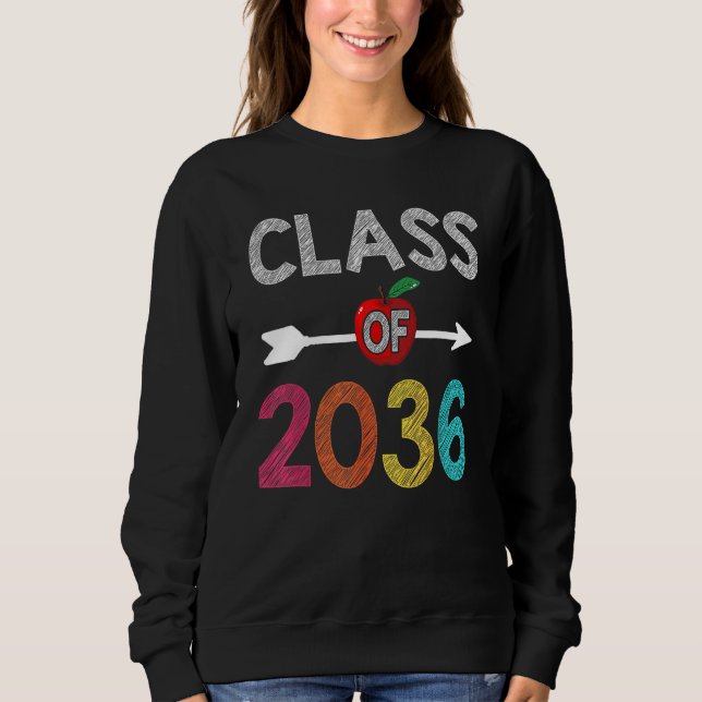 Class Of 2036  Pre K Graduate Preschool Graduation Sweatshirt (Vorderseite)