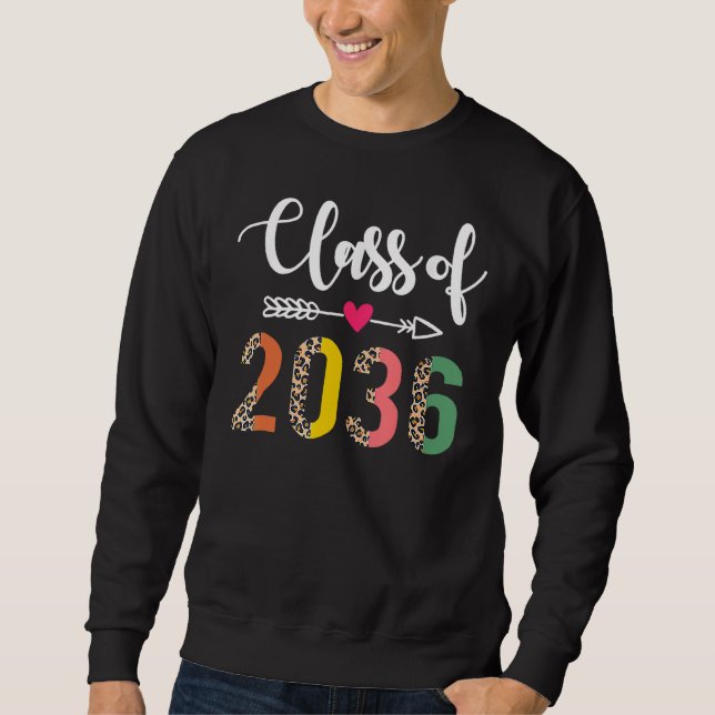 Class Of 2036 Senior Graduation Boys Girls Graduat Sweatshirt (Vorderseite)