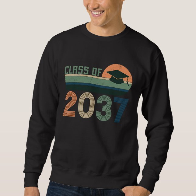 Class of 2037 Grow with Me Kindergarten to Graduat Sweatshirt (Vorderseite)