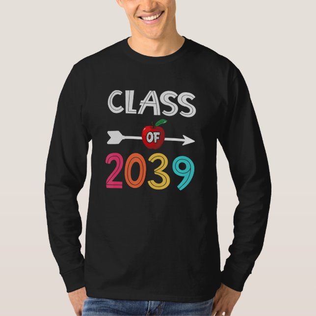 Class Of 2039  Pre K Graduate Preschool Graduation T-Shirt (Vorderseite)