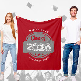 Class of YY Graduate Name Red Fleecedecke
